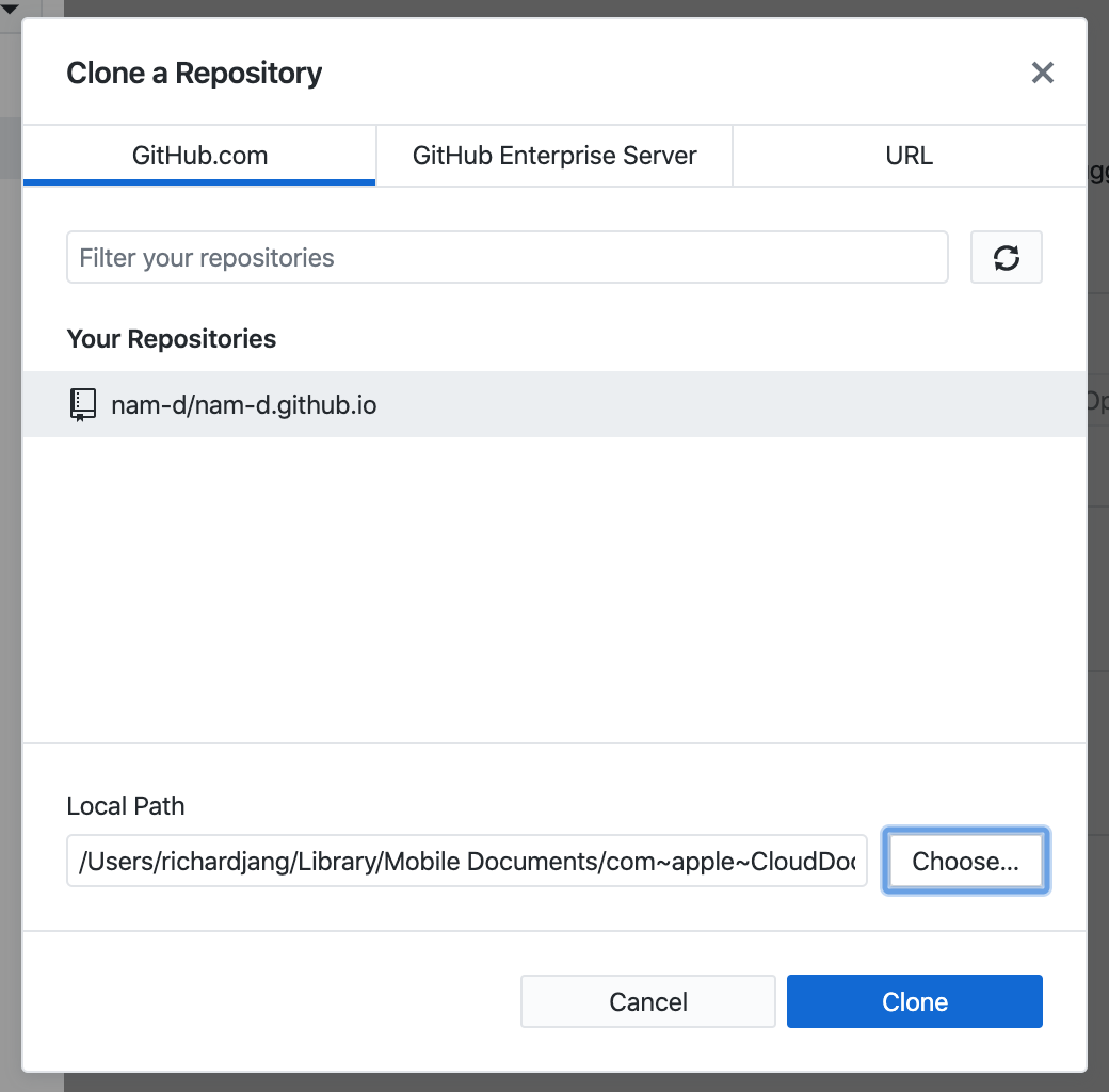 Clone repository